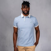 Elite Rugby Polo Light Blue