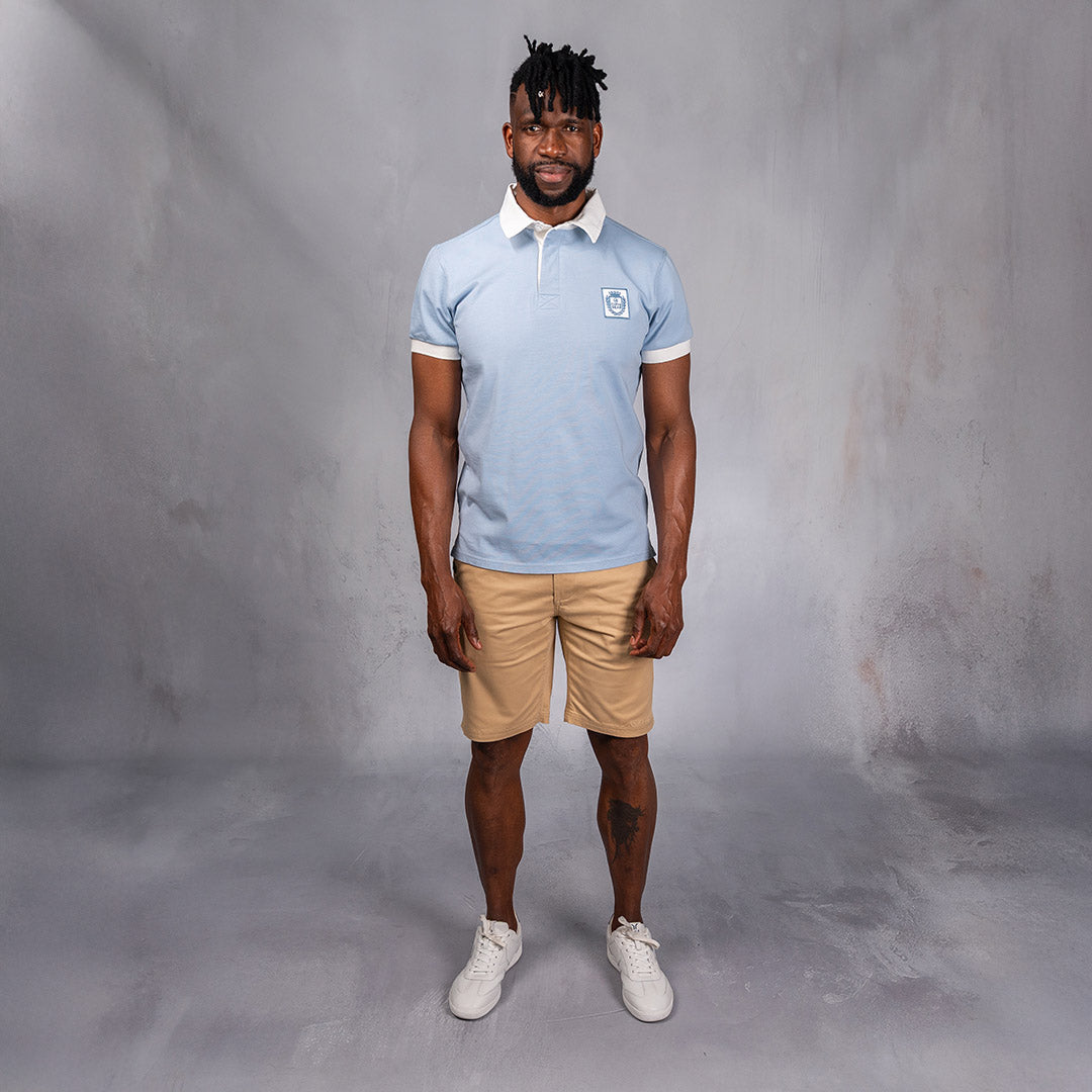 Elite Rugby Polo Light Blue