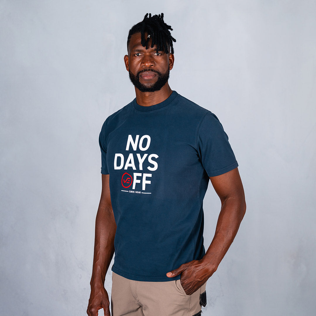 No Days Off T-Shirt Navy