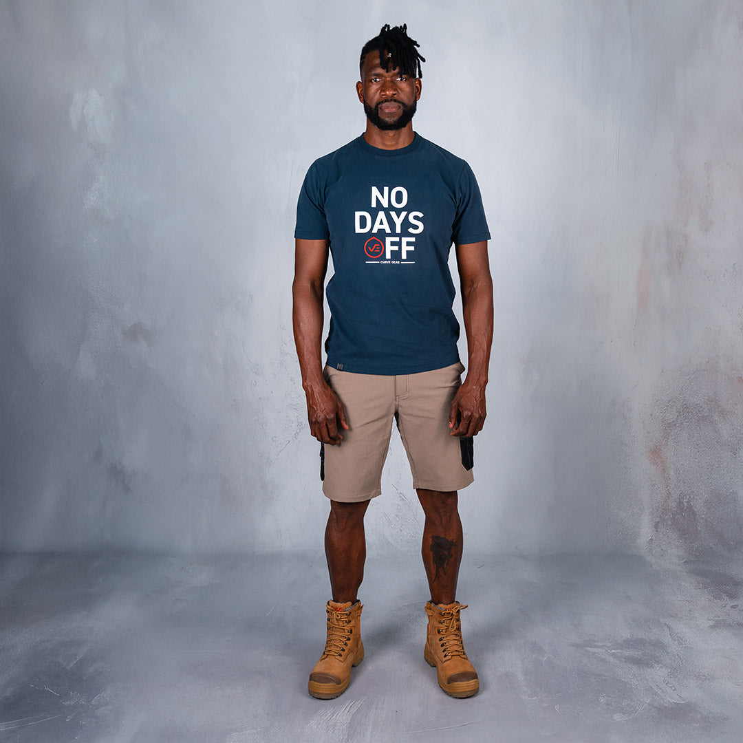No Days Off T-Shirt Navy
