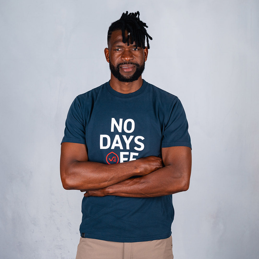 No Days Off T-Shirt Navy