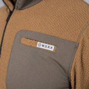 W.O.R.K 1/4 Zip Fleece Brown