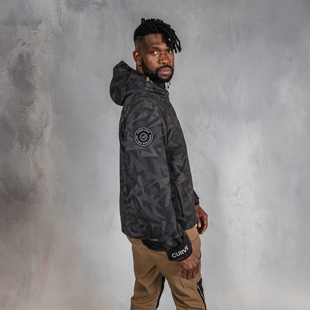 W.O.R.K Zip Up Waterproof Jacket Camo