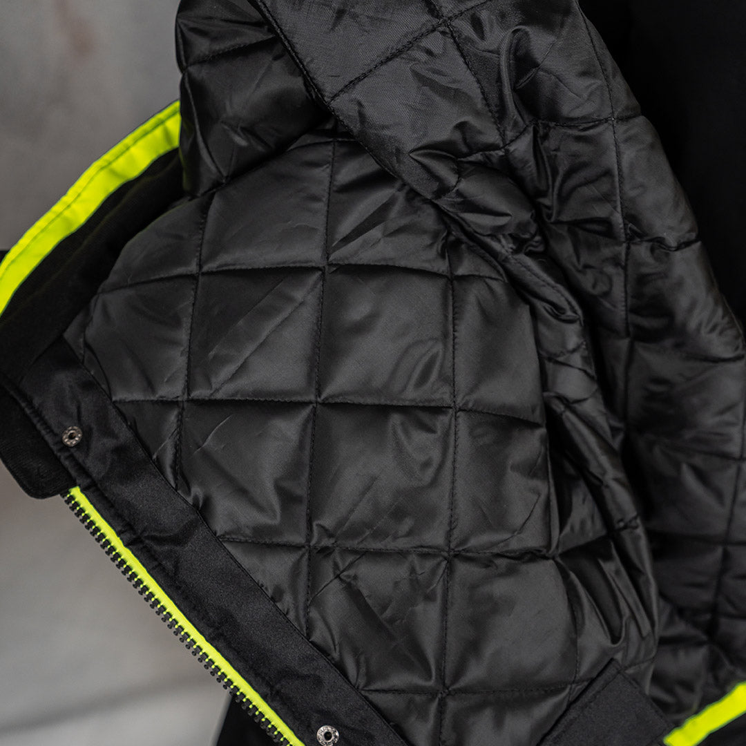 W.O.R.K High Vis Padded Jacket Yellow & Black