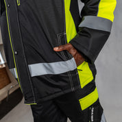 W.O.R.K High Vis Padded Jacket Yellow & Black