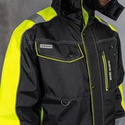 W.O.R.K High Vis Padded Jacket Yellow & Black