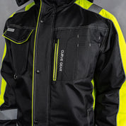 W.O.R.K High Vis Padded Jacket Yellow & Black