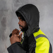 W.O.R.K High Vis Padded Jacket Yellow & Black