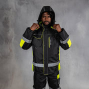 W.O.R.K High Vis Padded Jacket Yellow & Black