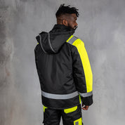 W.O.R.K High Vis Padded Jacket Yellow & Black