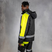 W.O.R.K High Vis Padded Jacket Yellow & Black