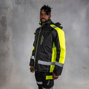 W.O.R.K High Vis Padded Jacket Yellow & Black