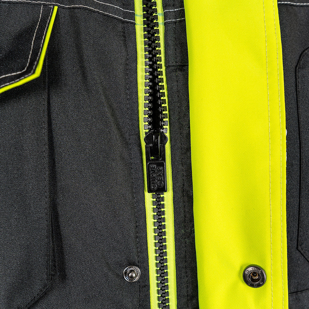 W.O.R.K High Vis Padded Jacket Yellow & Black