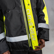 W.O.R.K High Vis Padded Jacket Yellow & Black
