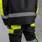 W.O.R.K High Vis Padded Jacket Yellow & Black