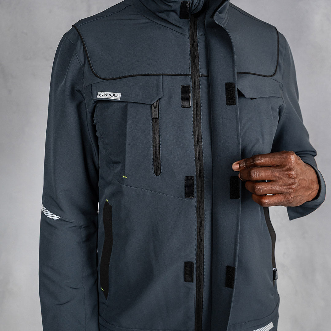 W.O.R.K Kinetic Stretch Jacket Grey