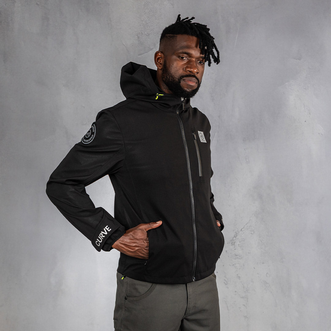 W.O.R.K Zip Up Waterproof Jacket Black