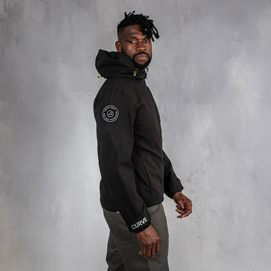 W.O.R.K Zip Up Waterproof Jacket Black