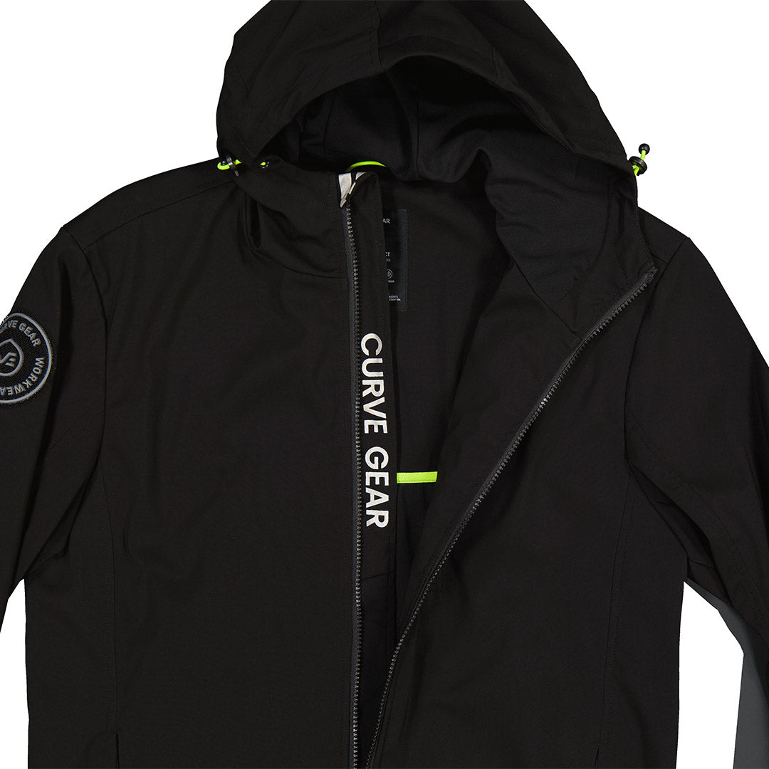 W.O.R.K Zip Up Waterproof Jacket Black