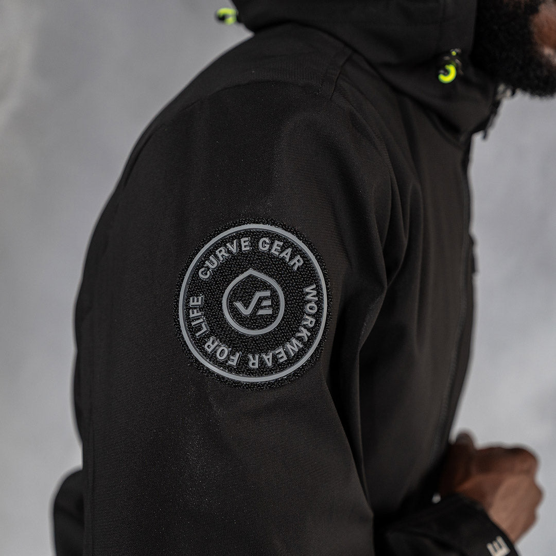 W.O.R.K Zip Up Waterproof Jacket Black