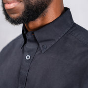 W.O.R.K Cotton Stretch S/Sleeve Shirt Navy