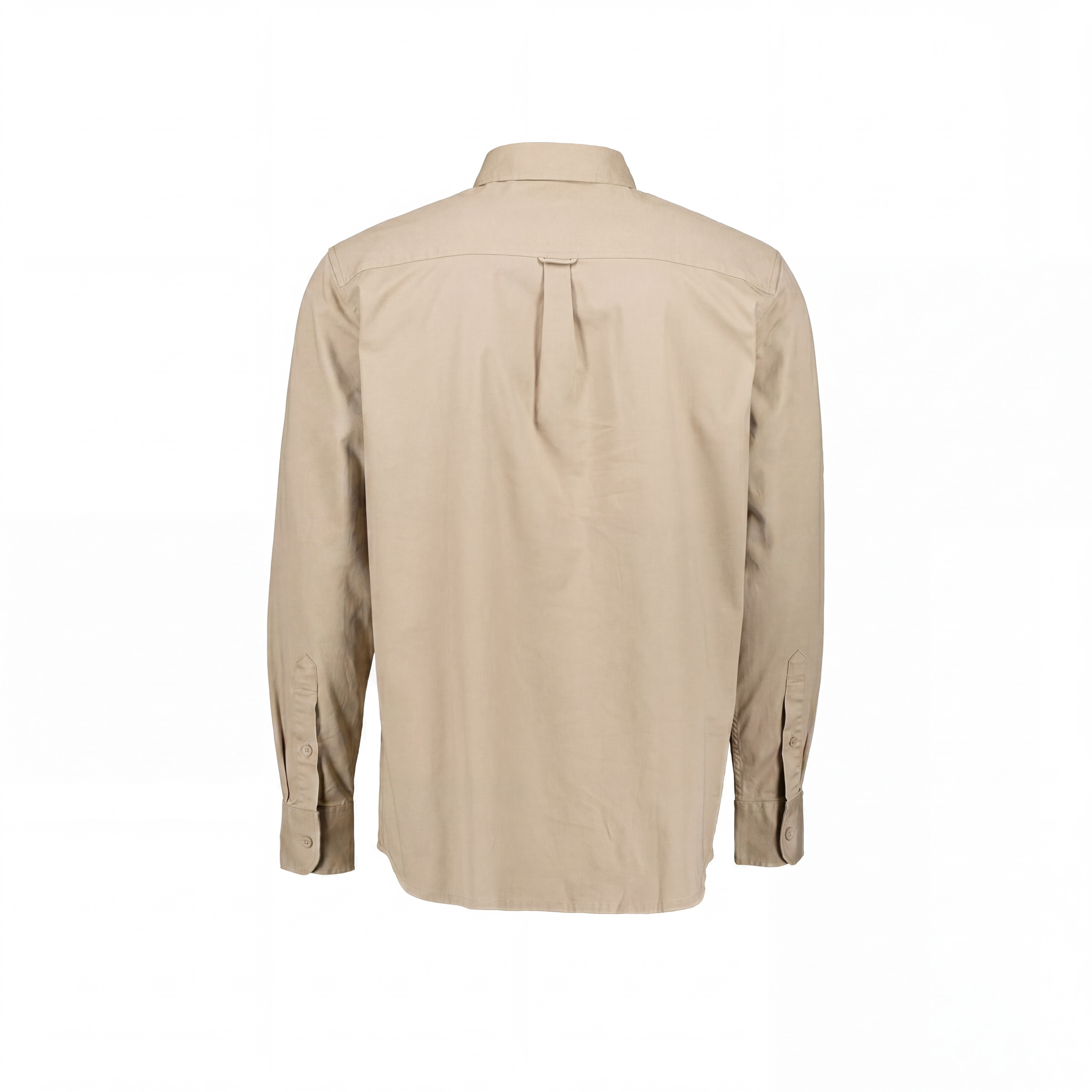 W.O.R.K Cotton Stretch L/Sleeve shirt Khaki