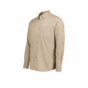 W.O.R.K Cotton Stretch L/Sleeve shirt Khaki