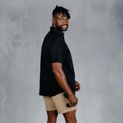 W.O.R.K Cotton Stretch S/Sleeve Shirt Black