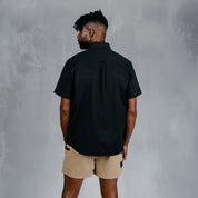 W.O.R.K Cotton Stretch S/Sleeve Shirt Black