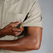 W.O.R.K Cotton Stretch S/Sleeve Shirt Khaki
