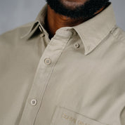W.O.R.K Cotton Stretch S/Sleeve Shirt Khaki