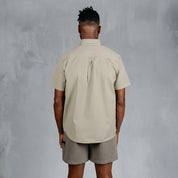W.O.R.K Cotton Stretch S/Sleeve Shirt Khaki