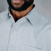 W.O.R.K Cotton Stretch S/Sleeve Shirt Light Blue