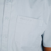 W.O.R.K Cotton Stretch S/Sleeve Shirt Light Blue