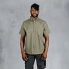 W.O.R.K Cotton Stretch S/Sleeve Shirt Olive