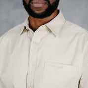 W.O.R.K Cotton Stretch S/Sleeve Shirt Stone