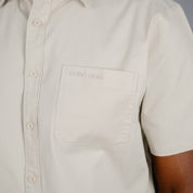 W.O.R.K Cotton Stretch S/Sleeve Shirt Stone