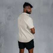 W.O.R.K Cotton Stretch S/Sleeve Shirt Stone