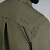W.O.R.K Ripstop 4 Way Stretch L/Sleeve Shirt Dark Olive