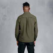 W.O.R.K Ripstop 4 Way Stretch L/Sleeve Shirt x Toyota Cheetahs Dark Olive