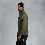 W.O.R.K Ripstop 4 Way Stretch L/Sleeve Shirt Dark Olive