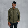 W.O.R.K Ripstop 4 Way Stretch L/Sleeve Shirt Dark Olive