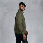 W.O.R.K Ripstop 4 Way Stretch L/Sleeve Shirt Dark Olive