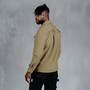 W.O.R.K Ripstop 4 Way Stretch L/Sleeve Shirt Khaki