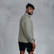 W.O.R.K Ripstop 4 Way Stretch L/Sleeve Shirt Light Grey Green