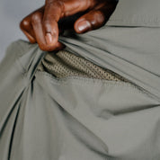 W.O.R.K Ripstop 4 Way Stretch L/Sleeve Shirt Light Grey Green