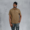 W.O.R.K Ripstop 4 Way Stretch S/Sleeve Shirt Brown