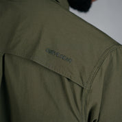 W.O.R.K Ripstop 4 Way Stretch S/Sleeve Shirt Dark Olive