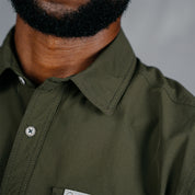 W.O.R.K Ripstop 4 Way Stretch S/Sleeve Shirt Dark Olive