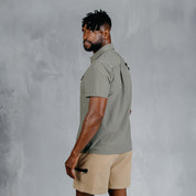 W.O.R.K Ripstop 4 Way Stretch S/Sleeve Shirt Light Grey Green